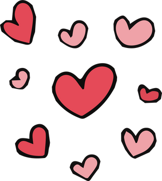 Hearts Scribble